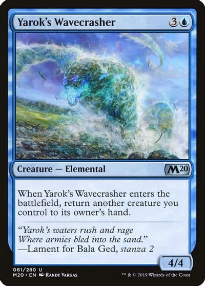 Yaroks Wavecrasher Core Set 2020 Magic card