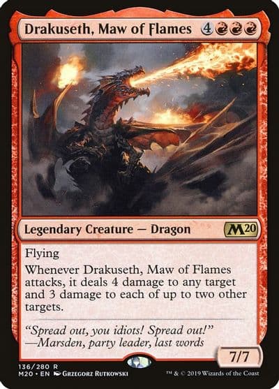 Drakuseth Maw of Flames Core Set 2020 Magic card