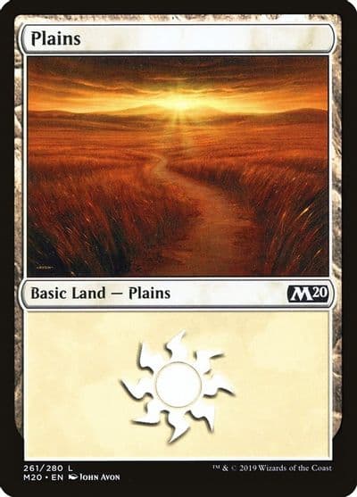 Plains Core Set 2020 Magic card