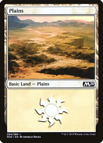 Plains 264 Core Set 2020 Magic card