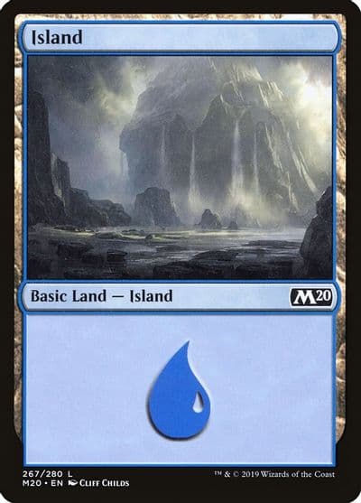 Island 267 Core Set 2020 Magic card