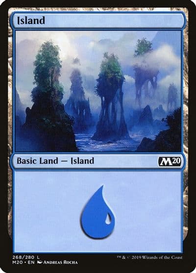 Island 268 Core Set 2020 Magic card