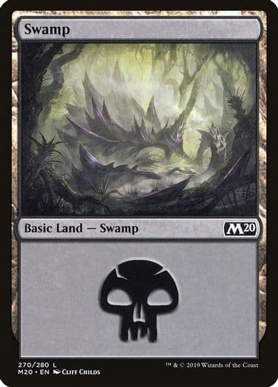 Swamp 270 Core Set 2020 Magic card