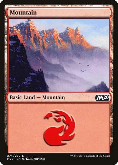Mountain 274 Core Set 2020 Magic card
