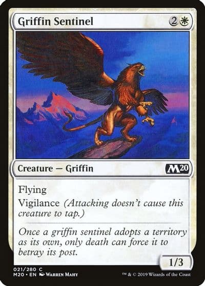 Griffin Sentinel Core Set 2020 Magic card