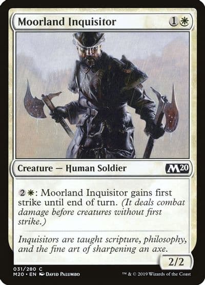 Moorland Inquisitor Core Set 2020 Magic card
