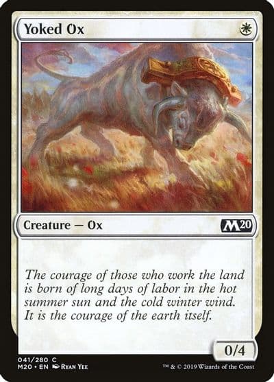 Yoked Ox Core Set 2020 Magic card