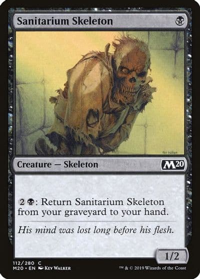 Sanitarium Skeleton Core Set 2020 Magic card