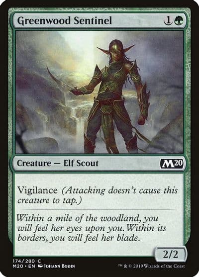 Greenwood Sentinel Core Set 2020 Magic card