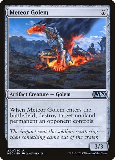 Meteor Golem Core Set 2020 Magic card