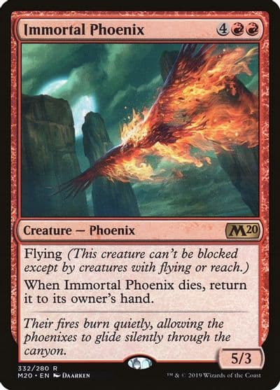 Immortal Phoenix Core Set 2020 Magic card