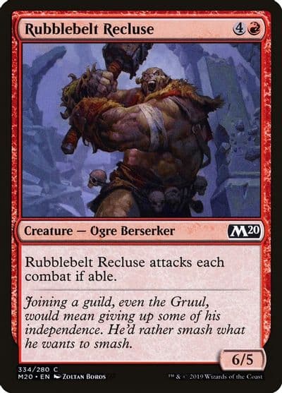 Rubblebelt Recluse Core Set 2020 Magic card