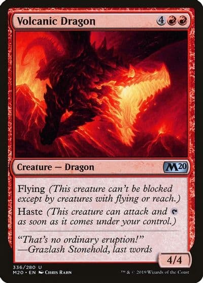 Volcanic Dragon Core Set 2020 Magic card