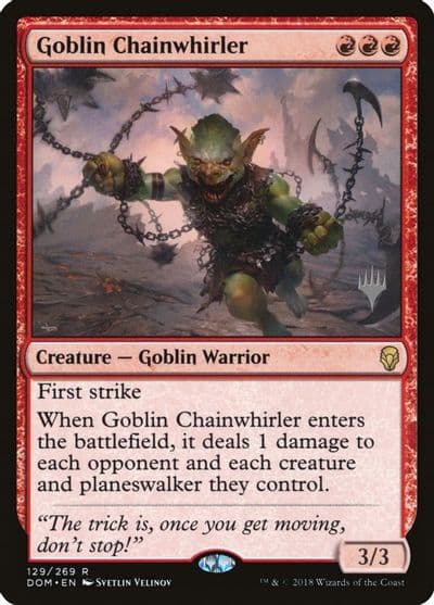 Goblin Chainwhirler Promo Pack: Core Set 2020 Magic card