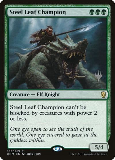 Steel Leaf Champion Promo Pack: Core Set 2020 Magic card