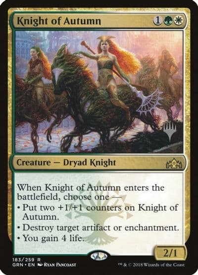 Knight of Autumn Promo Pack: Core Set 2020 Magic card