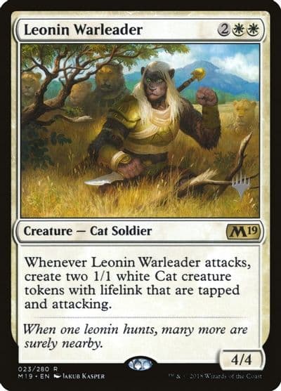 Leonin Warleader Promo Pack: Core Set 2020 Magic card