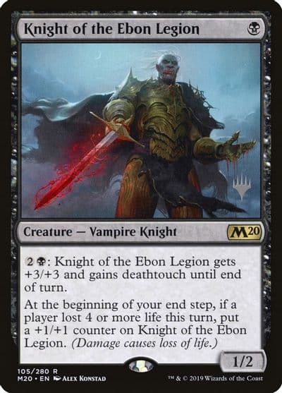 Knight of the Ebon Legion Promo Pack: Core Set 2020 Magic card