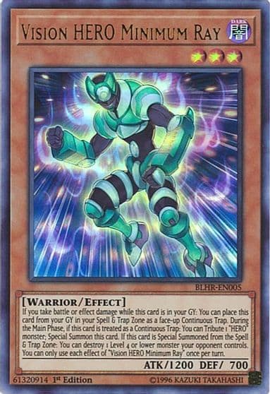 Vision HERO Minimum Ray Battles of Legend: Hero's Revenge Yu-Gi-Oh! card