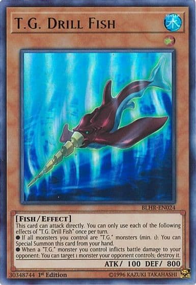 TG Drill Fish Battles of Legend: Hero's Revenge Yu-Gi-Oh! card