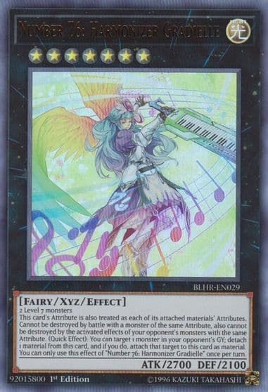 Number 76 Harmonizer Gradielle Battles of Legend: Hero's Revenge Yu-Gi-Oh! card