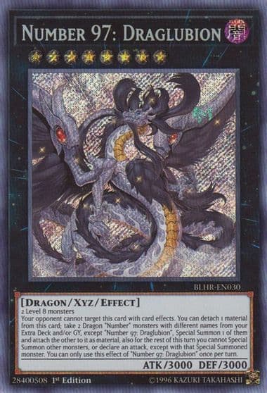 Number 97 Draglubion Battles of Legend: Hero's Revenge Yu-Gi-Oh! card
