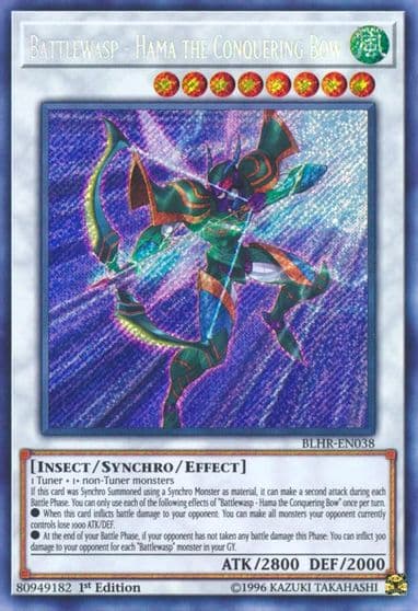 Battlewasp Hama the Conquering Bow Battles of Legend: Hero's Revenge Yu-Gi-Oh! card