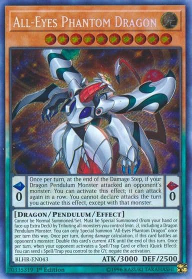 All Eyes Phantom Dragon Battles of Legend: Hero's Revenge Yu-Gi-Oh! card