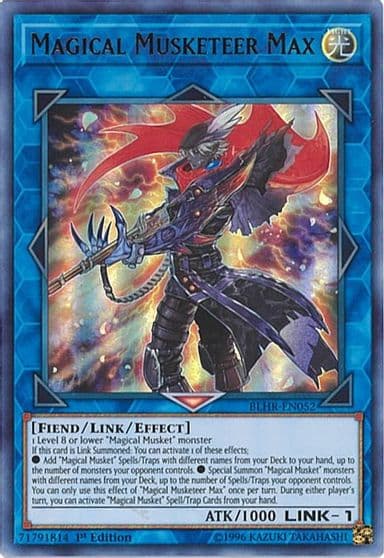 Magical Musketeer Max Battles of Legend: Hero's Revenge Yu-Gi-Oh! card
