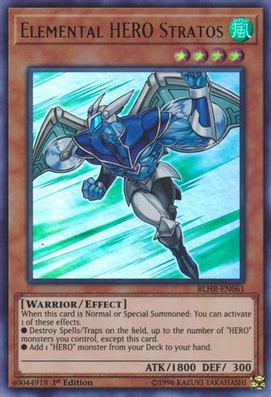 Elemental HERO Stratos Battles of Legend: Hero's Revenge Yu-Gi-Oh! card