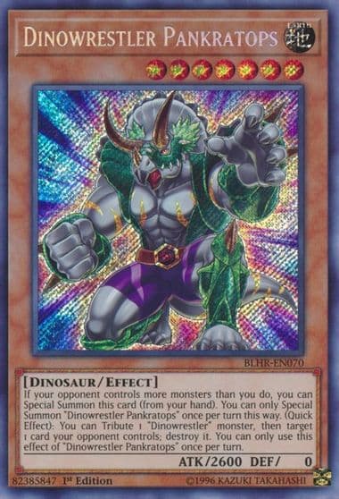 Dinowrestler Pankratops Battles of Legend: Hero's Revenge Yu-Gi-Oh! card