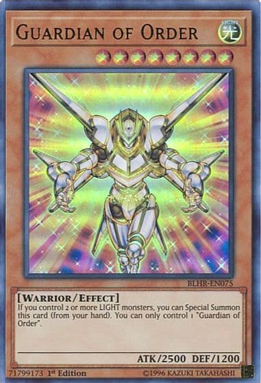 Guardian of Order Battles of Legend: Hero's Revenge Yu-Gi-Oh! card