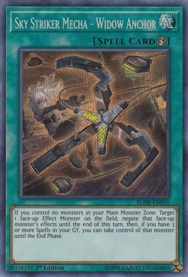 Sky Striker Mecha Widow Anchor Battles of Legend: Hero's Revenge Yu-Gi-Oh! card