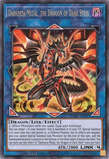 Darkness Metal the Dragon of Dark Steel Shonen Jump Magazine Promos Yu-Gi-Oh! card