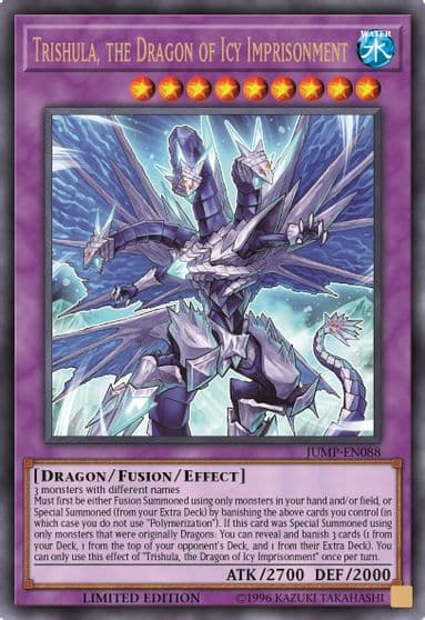 Trishula the Dragon of Icy Imprisonment Shonen Jump Magazine Promos Yu-Gi-Oh! card