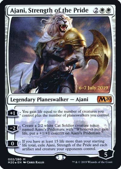 Ajani Strength of the Pride Prerelease Cards Magic card