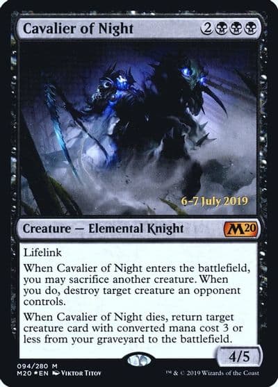 Cavalier of Night Prerelease Cards Magic card