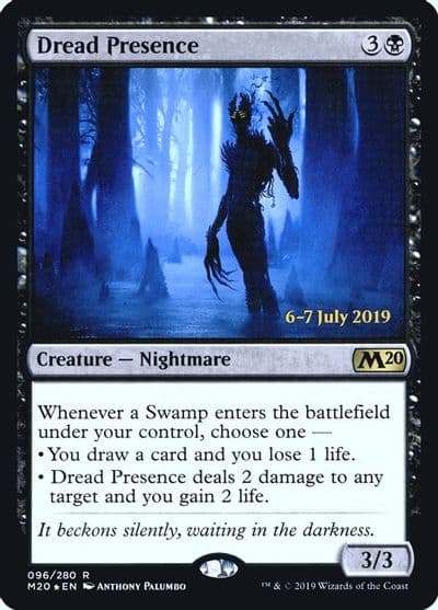 Dread Presence Prerelease Cards Magic card