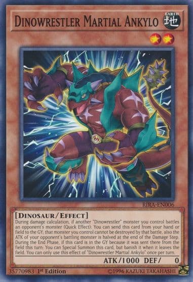 Dinowrestler Martial Ankylo Rising Rampage Yu-Gi-Oh! card