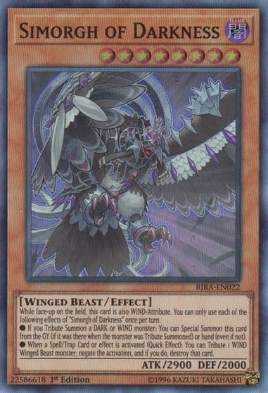 Simorgh of Darkness Rising Rampage Yu-Gi-Oh! card
