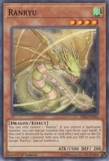 Ranryu Rising Rampage Yu-Gi-Oh! card