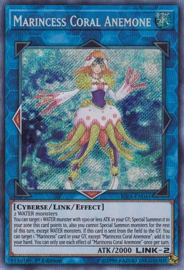 Marincess Coral Anemone Rising Rampage Yu-Gi-Oh! card