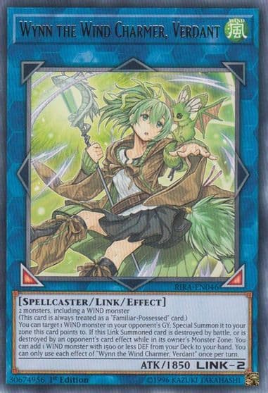 Wynn the Wind Charmer Verdant Rising Rampage Yu-Gi-Oh! card