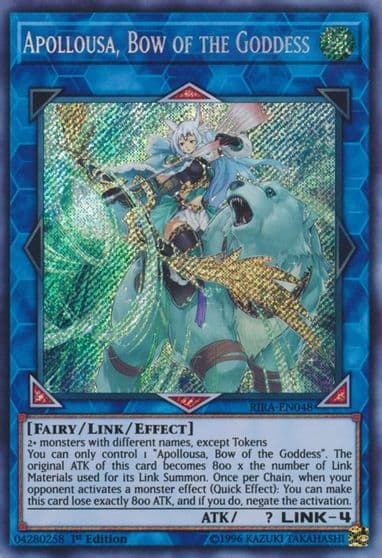 Apollousa Bow of the Goddess Rising Rampage Yu-Gi-Oh! card