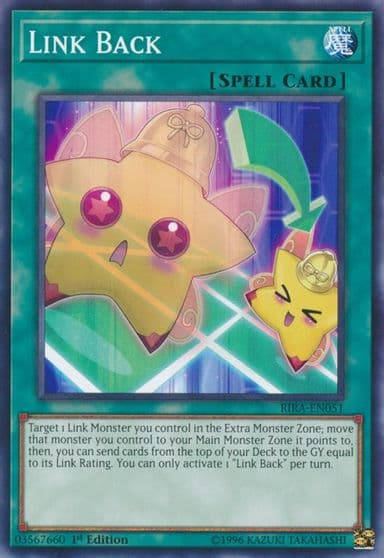 Link Back Rising Rampage Yu-Gi-Oh! card
