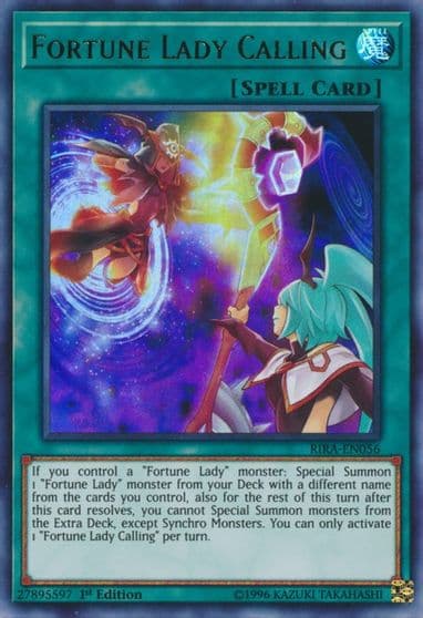 Fortune Lady Calling Rising Rampage Yu-Gi-Oh! card
