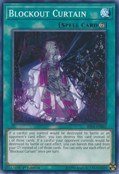 Blockout Curtain Rising Rampage Yu-Gi-Oh! card