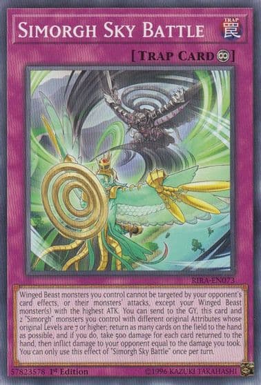 Simorgh Sky Battle Rising Rampage Yu-Gi-Oh! card