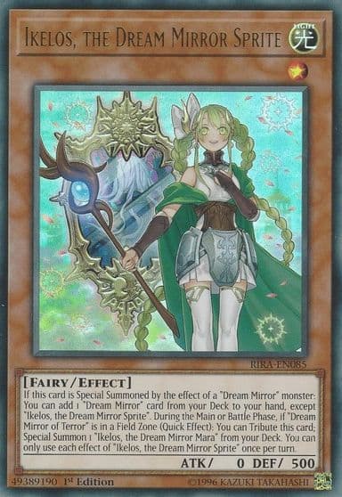 Ikelos the Dream Mirror Sprite Rising Rampage Yu-Gi-Oh! card