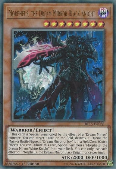 Morpheus the Dream Mirror Black Knight Rising Rampage Yu-Gi-Oh! card